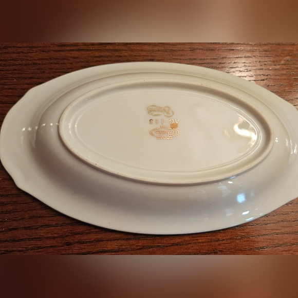 Set Chatillon Ruby Rose Dish Fine China Trinket + Georgian 40th Anniversary Mug - Picture 2 of 8